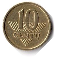 Литва. 10 центов. 2007 г.