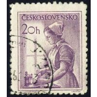 Стандартный выпуск. Профессии. 1-й выпуск Чехословакия 1954 год 1 марка