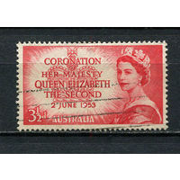 Австралия - 1953 - Коронация королевы Елизаветы II 3 1/2Р - [Mi.231] - 1 марка. Гашеная.  (Лот 19EX)-T25P1