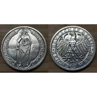 3 Марки Германия Веймар 1928 год "900 лет Наумбургу". Тираж 100.000 шт.