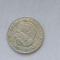 1 крона 1968 года. Швеция. Серебро 400. 37