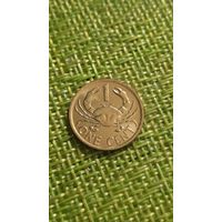 Сейшельские острова 1 цент 2014 г ( магнитит )