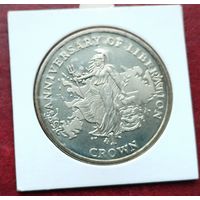 Фолклендские острова 1 крона, 2007 25 лет Освобождению /Британия/. Монета в холдере!