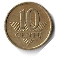 Литва. 10 центов. 2007 г.