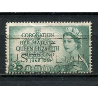 Австралия - 1953 - Коронация королевы Елизаветы II 2Sh - [Mi.233] - 1 марка. Гашеная.  (Лот 20EX)-T25P1