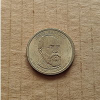 США, доллар 2011 г. из серии президентов, 20-й президент Дж.Гарфилд