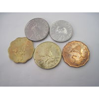 Танзания. Набор 5 монет.