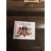 1994 Латвия Мих 392 оценка 11 евро концовка герб (4-1)