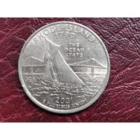 25 центов Род Айленд D.