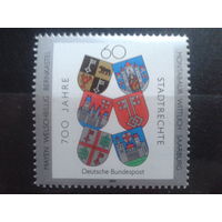 Германия 1991 Гербы городов** Михель-1,3 евро