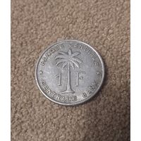 Бельгийское Конго 1 франк 1960