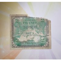 Франция 2 франка 1944г.