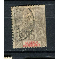 Французские колонии - Сенегал - 1900 - Аллегория 15С - [Mi.23] - 1 марка. Гашеная.  (Лот 73ER)-T7P24