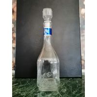 Красивая бутылка графин  от водки  "Хрустальная" (Беларусь - Гомель) 0,5/ 26 см