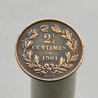 Люксембург 2.5 сантима 1901