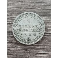 Пруссия. 1 Зильбер грош 1824 года. А