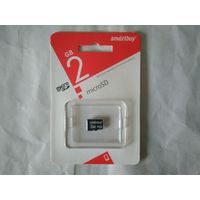 Карта памяти MicroSD 2GB SmartBuy