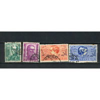 Швейцария - 1937 - Известные личности - [Mi. 314-317] - полная серия - 4 марки. Гашеная.  (Лот 69EO)-T7P13