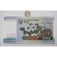 Werty71 Северная Корея КНДР 200 вон 2005 UNC банкнота