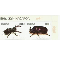 Жуки Беларусь 2001 год (415-416) 2-х марки угол фауна**