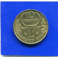 Мадагаскар 10 франков 1986 UNC