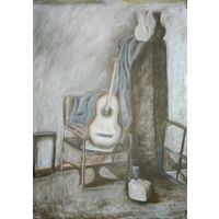 Рисунок Натюрморт с гитарой