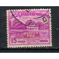Пакистан - 1963/1970 - Надпечатка SERVICE на 15Р. Dienstmarken - [Mi.103d] - 1 марка. Гашеная.  (LOT Dj8)