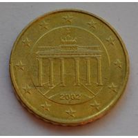 Германия, 10 евроцентов 2002 г. F