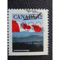 Канада 1990 г. Флаг.