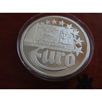 10 евро серебром 1997 года. В капсуле. Дания. Proof!