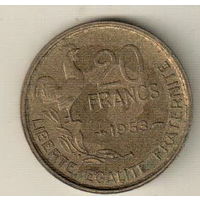 Франция 20 франк 1953