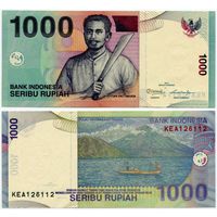 Индонезия. 1000 рупий (образца 2000 года, выпуск 2012, P141l, UNC)
