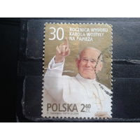 Польша, 2008, Папа Иоанн Павел II, Mi-2,0 евро гаш.