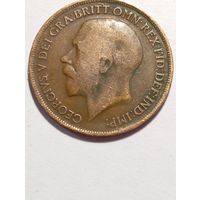 Великобритания 1 пенни 1919 года .
