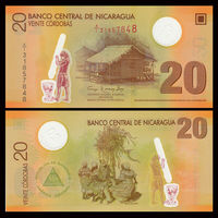 Никарагуа 20 кордоба образца 2007 года UNC p202b