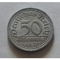 50 пфеннигов, Германия 1921 A