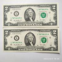 2 доллара США. 2013 год.