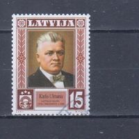 [78] Латвия 2001. Президент Ульманис 1936-40 г.г. Одиночный выпуск.Гашеная марка.
