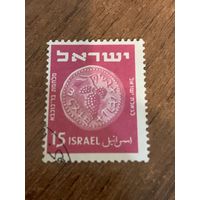 Израиль 1950. Еврейские монеты. Марка из серии