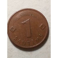 1 сантима Латвия 1997