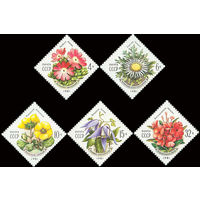 Цветы Карпат СССР 1981 год (5192-5196) серия из 5 марок