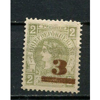 Германия - Штеттин - Местные марки - 1887 - Надпечатка Stettin / 3Pf на 2Pf - [Mi.16i] - 1 марка. Чистая без клея.  (Лот 78CR)