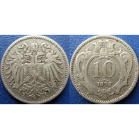 Австро-Венгрия, 10 геллеров 1893 года