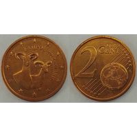 2 евроцента Кипр 2012г Unc