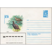 Художественный маркированный конверт СССР N 13483 (03.05.1979) Охраняемые животные фауны СССР  Турач
