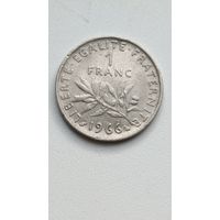 Франция. 1 франк 1966 года.