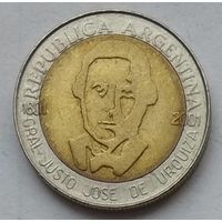Аргентина 1 песо 2001 г. 200 лет со дня рождения Хусто Хосе де Уркиза