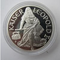 Австрия 100 шиллингов 1993 Леопольд I, пруф, серебро  .20-189