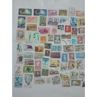100 чистых марок стран мира