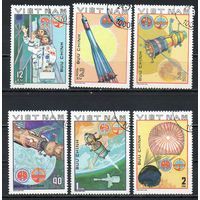 Марки Вьетнам 1980. Интеркосмос Серия из 6 марок. Зубцовка